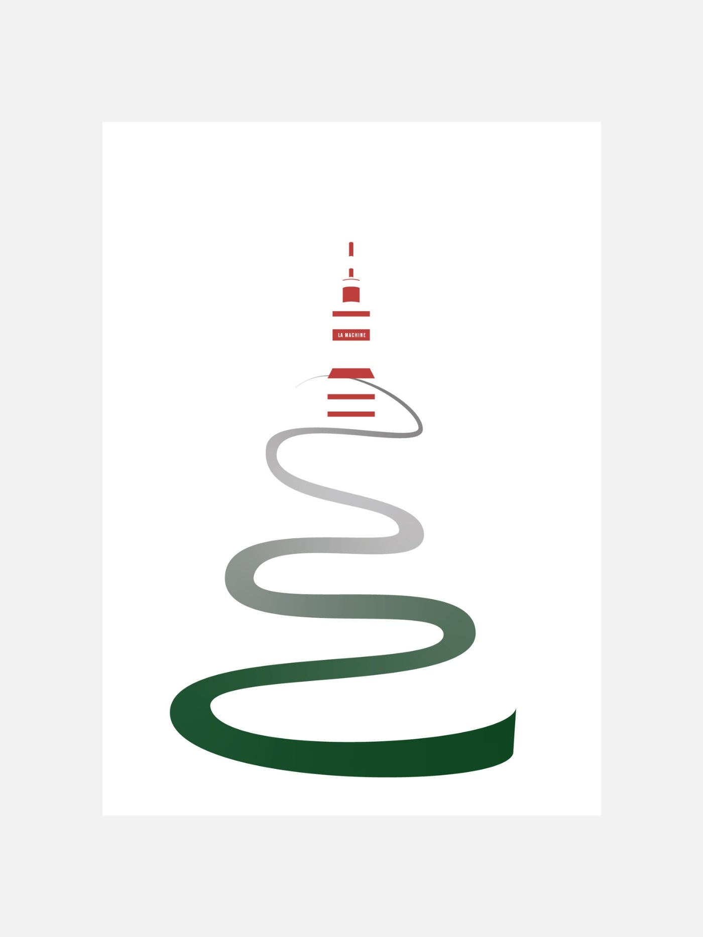 Road to Mont Ventoux - Poster