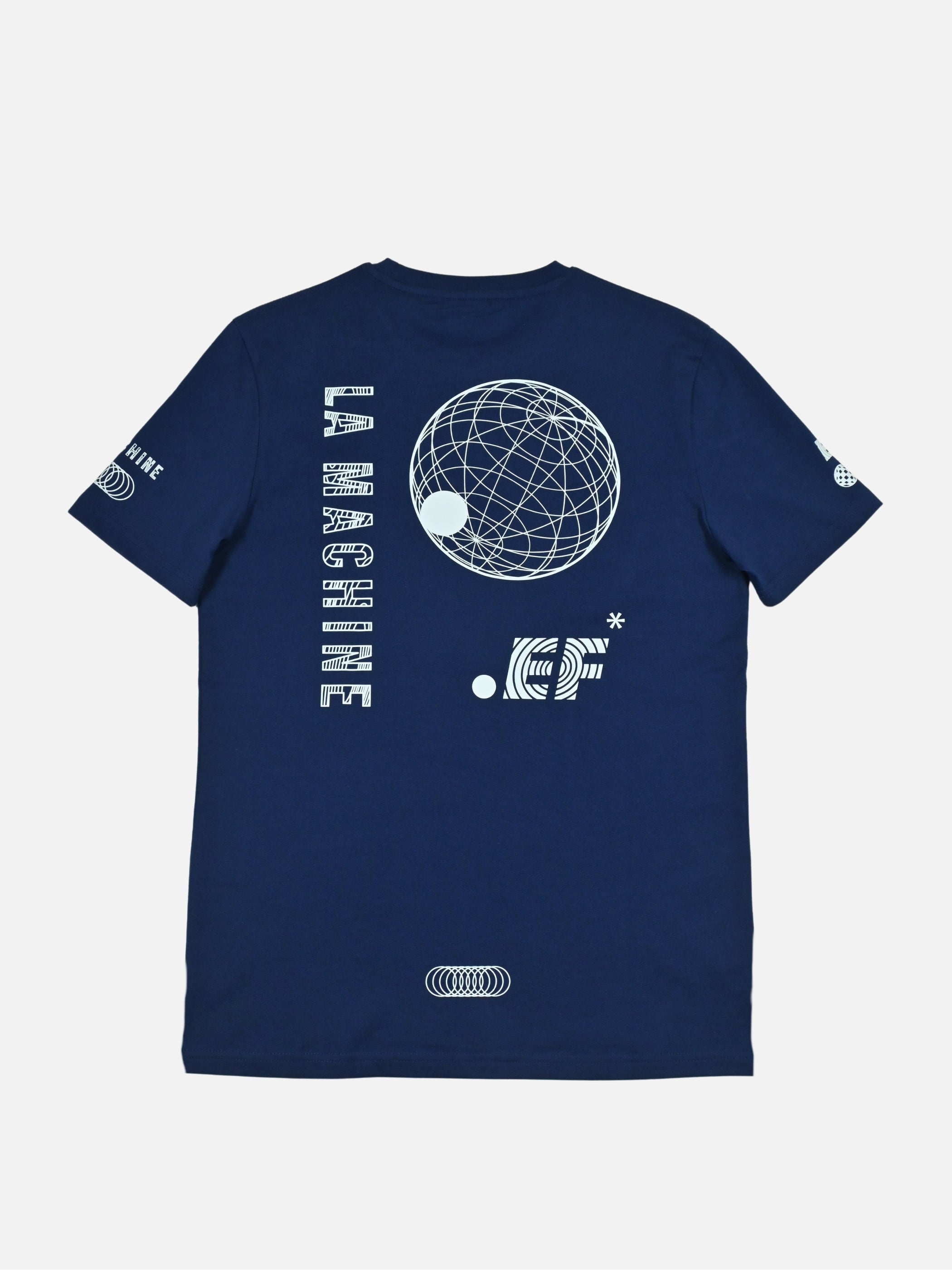 La Machine X EF Pro Cycling - Globe T-shirt - Dark Navy Blue