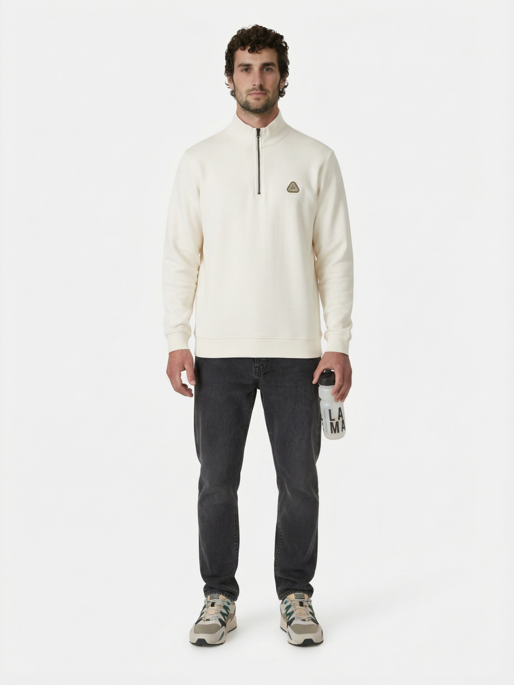 Vai Allez Vamos - Half Zipper - Sweatshirt - Étoile blanche