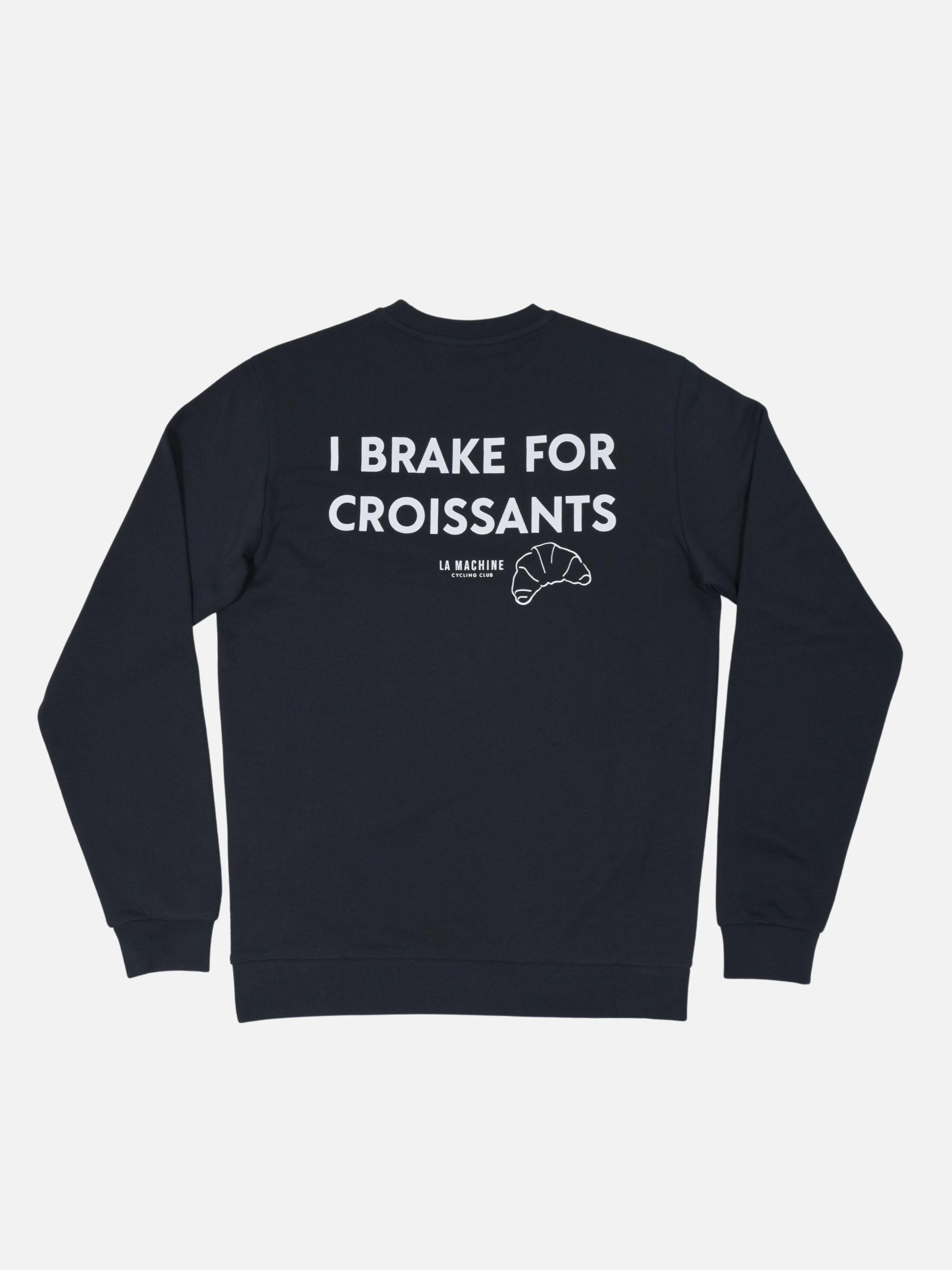 I brake for croissant - Sweatshirt - Dark Navy Blue