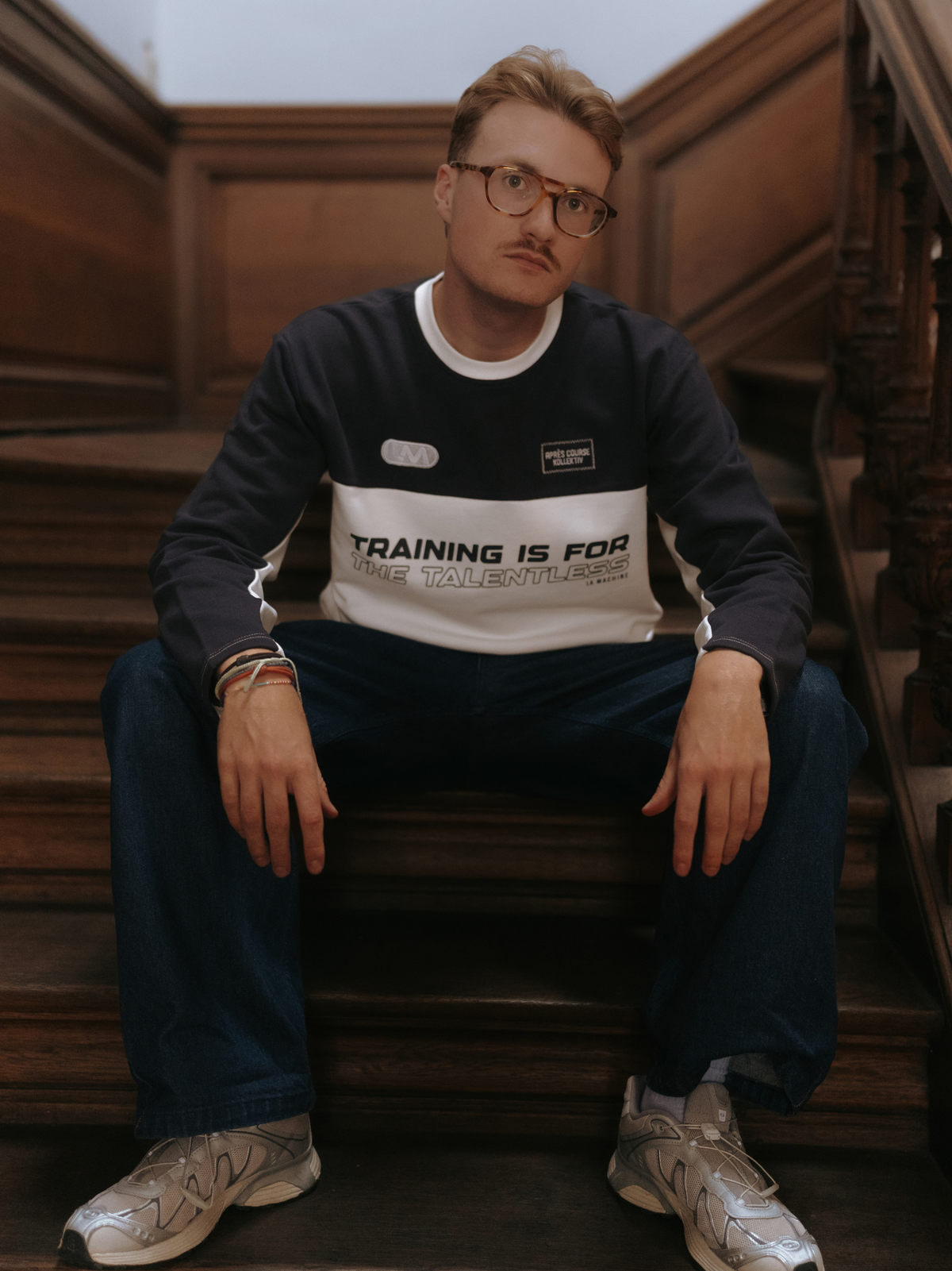 Talentless - Sweatshirt - Bleu Marine Foncé / Blanc Cassé