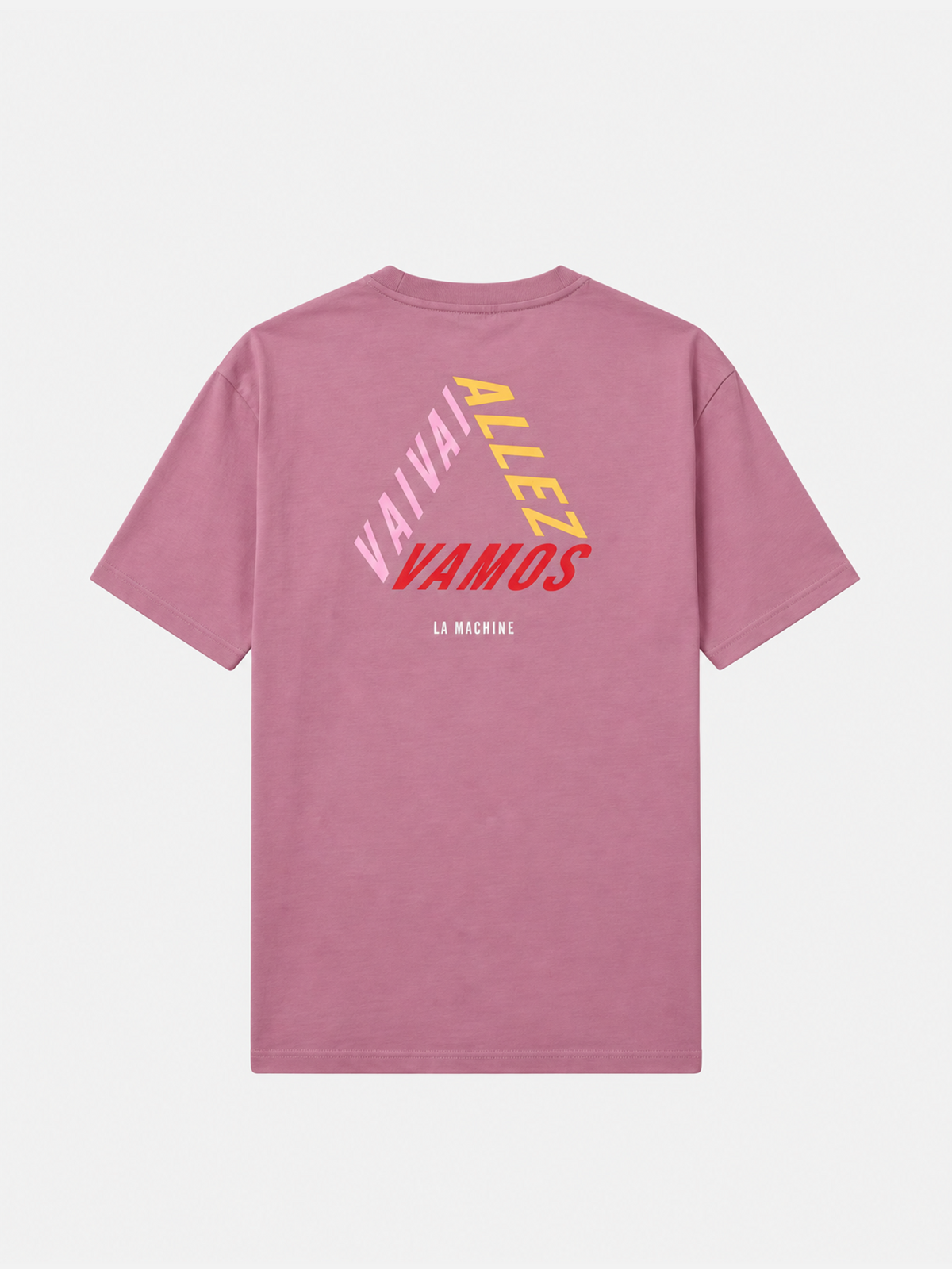 Front view of the Vai Allez Vamos Loose Fit T-shirt, laid flat.