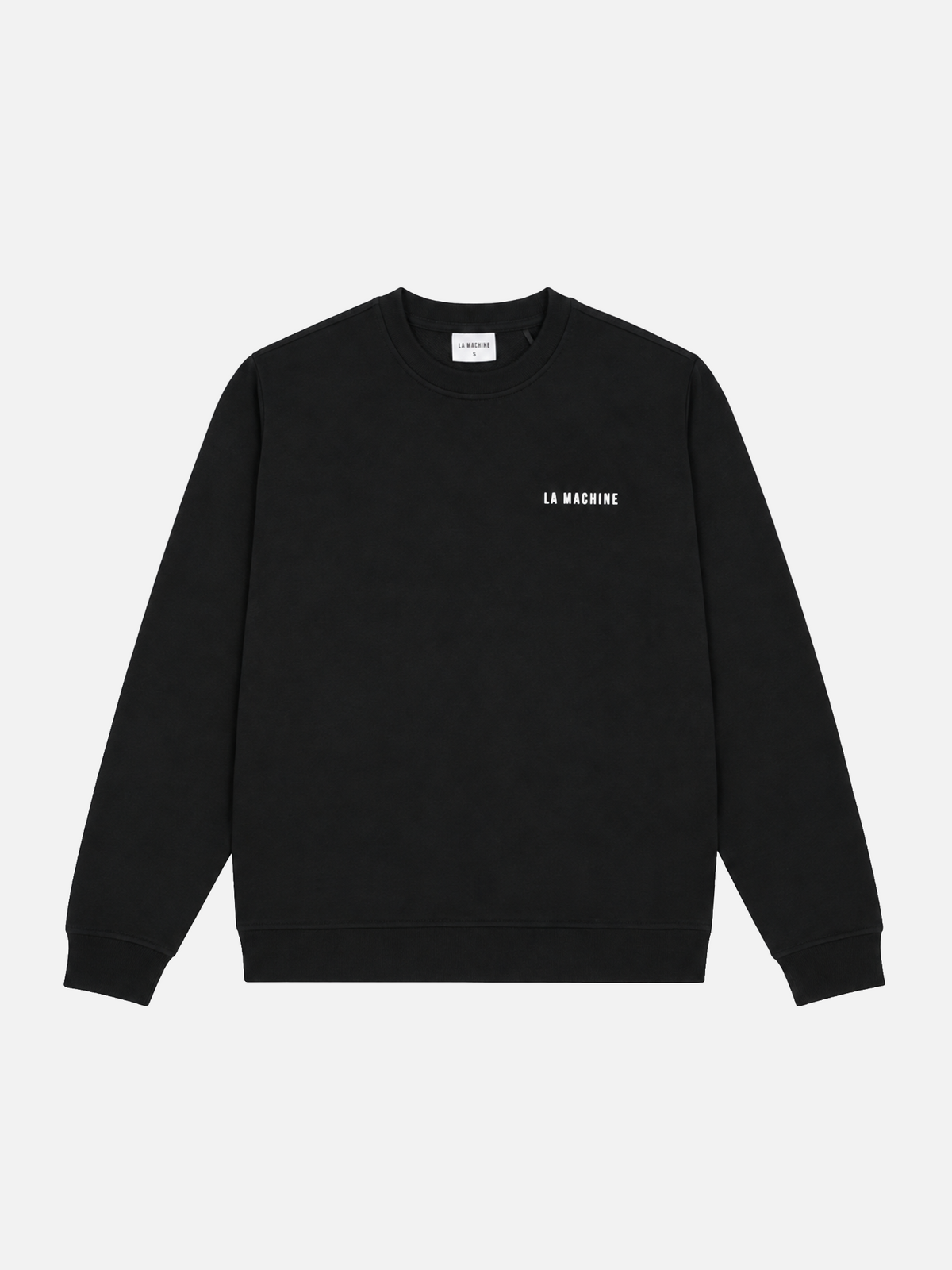 Detail of the print on the Vamos Vamos Vamos sweatshirt in black.