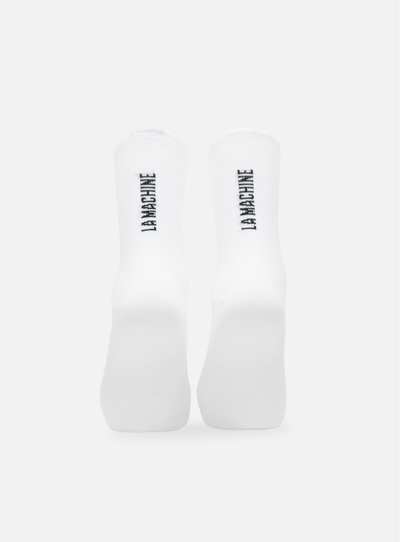 La Machine Logo - Cycling Socks - White