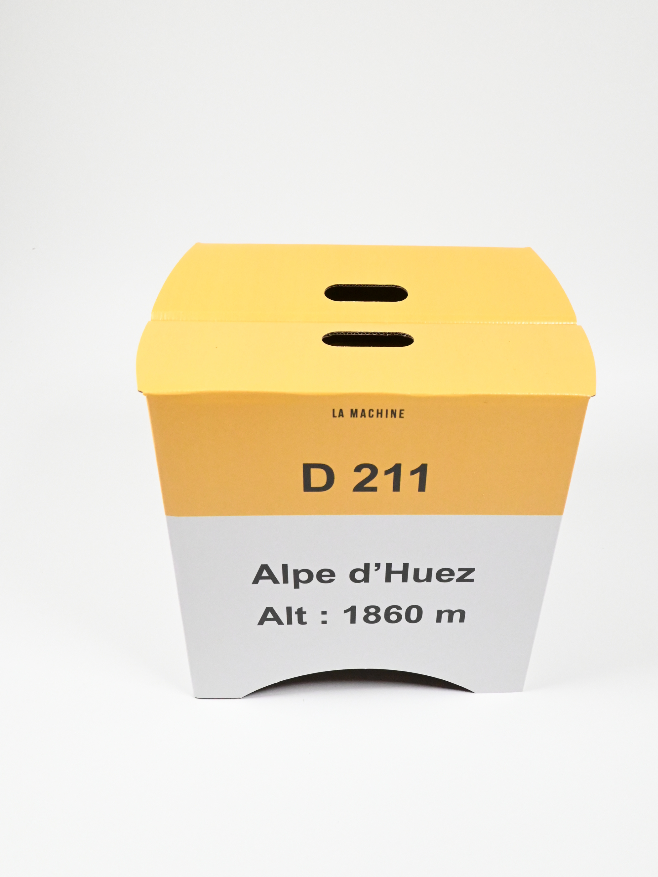Detail view of the Alpe d' Huez - 2-in-1 Stool & Sidetable by La Machine Cycle Club.