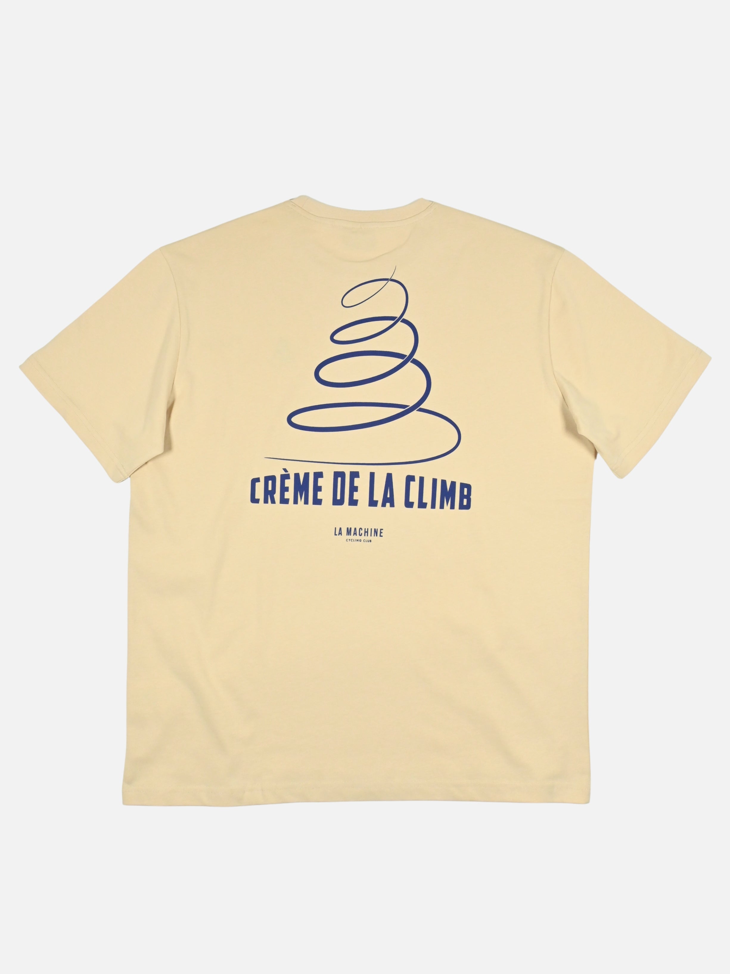 Detail view of the Créme de la Climb - Loose Fit - T-shirt by La Machine Cycle Club.