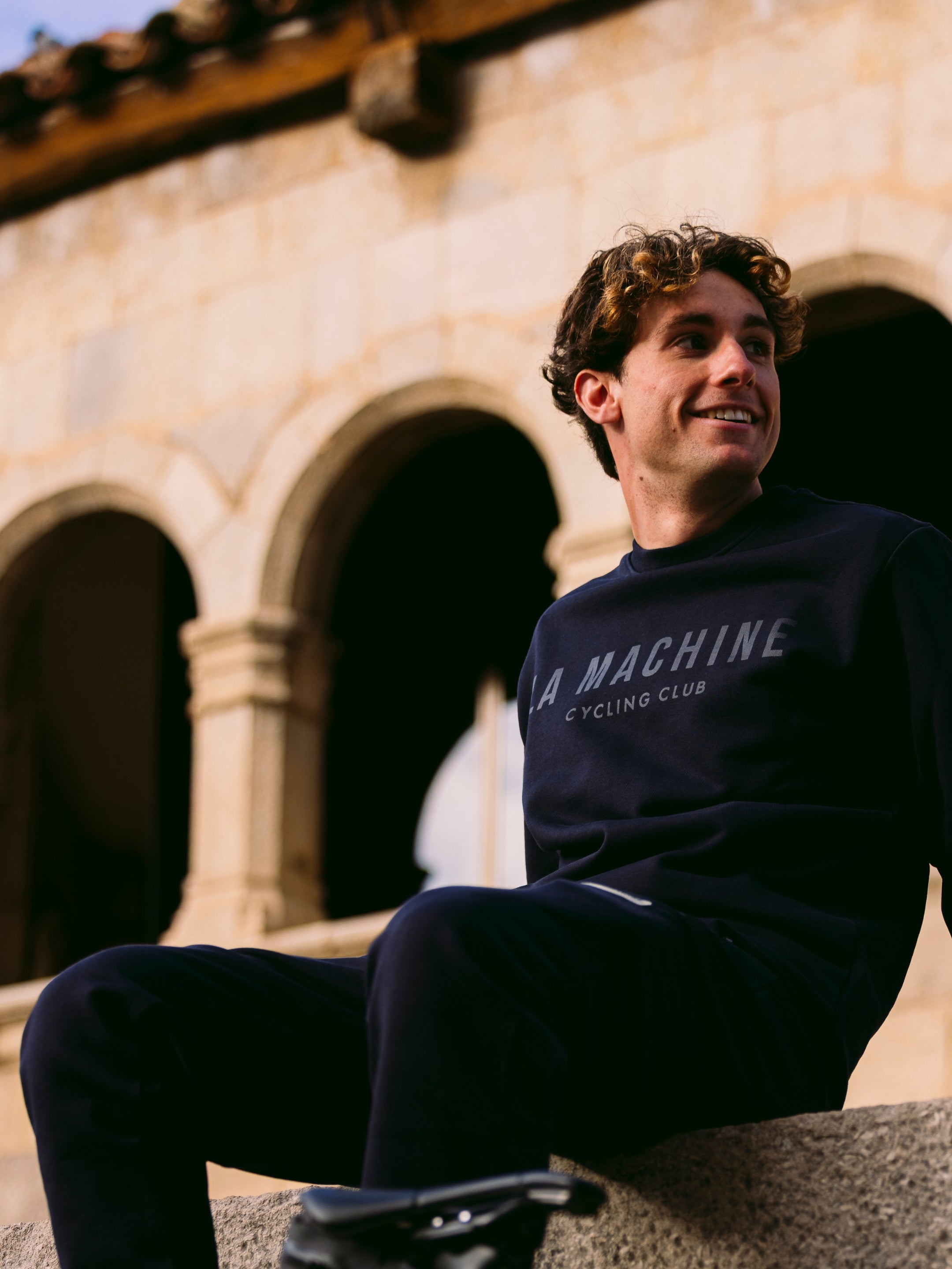 The La Machine Club Line - Sweatshirt - Navy by La Machine Cycle Club, alternate product view.
