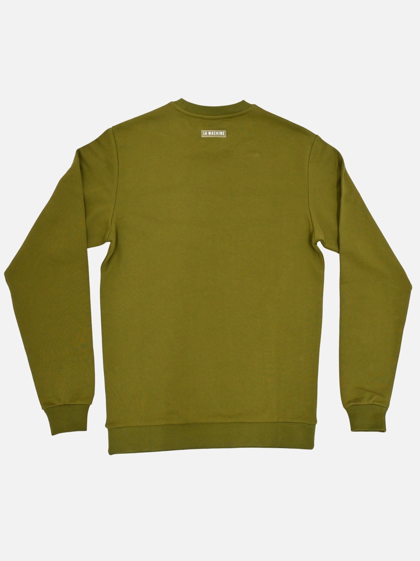Detail view of the La Machine Club Line - Sweatshirt - Olive by La Machine Cycle Club.
