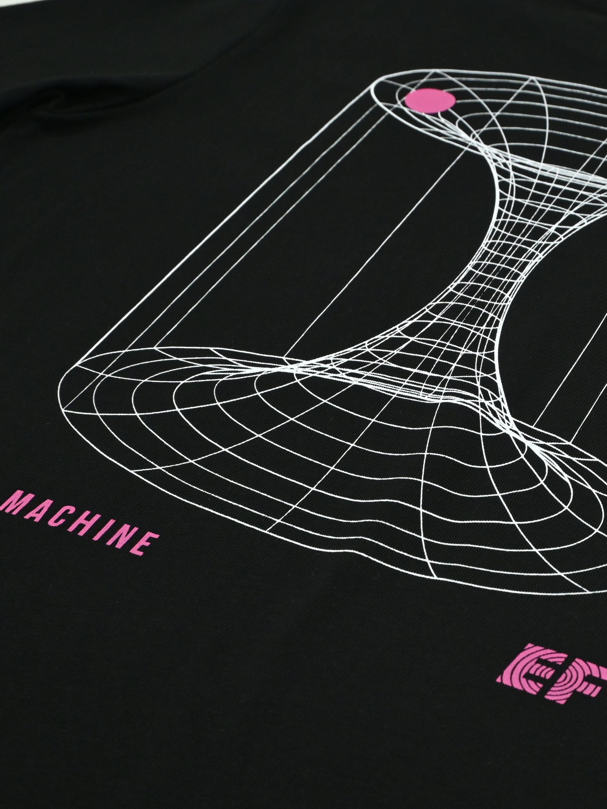 The La Machine X EF Pro Cycling - Carroussel T-shirt - Black by La Machine Cycle Club, alternate product view.