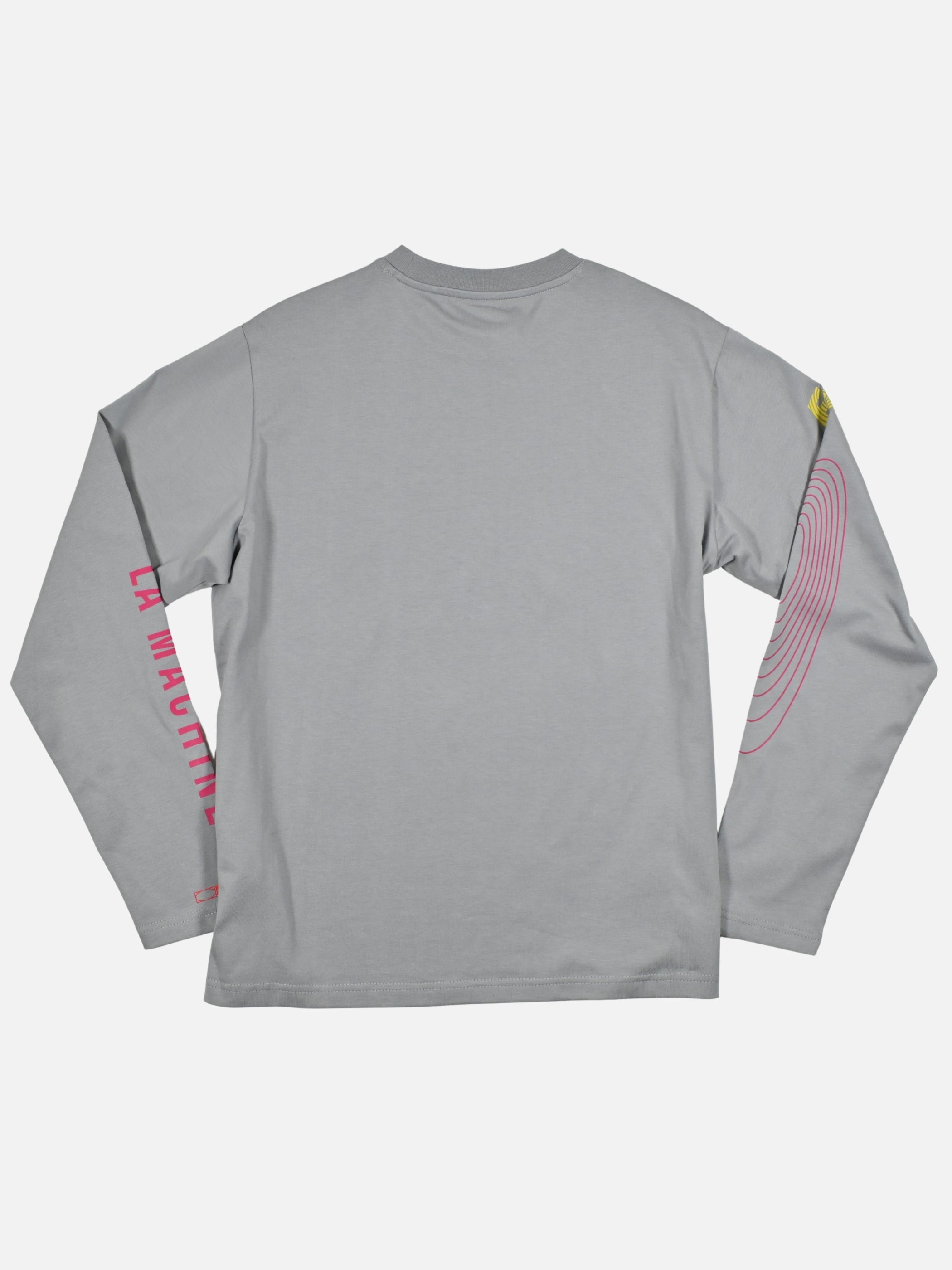 Detail view of the La Machine X EF Pro Cycling - Circle - Longsleeve - Dark Grey by La Machine Cycle Club.