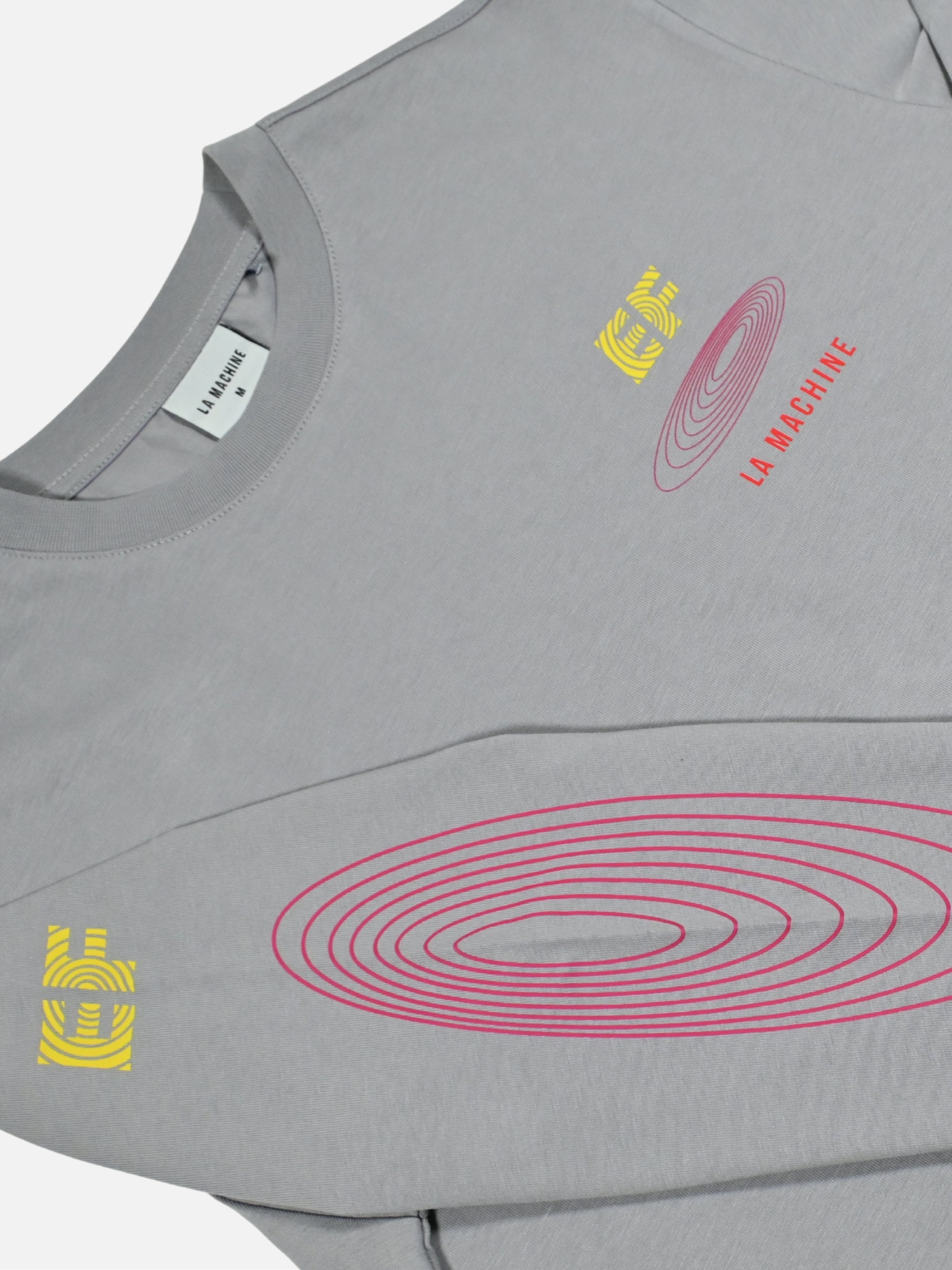 The La Machine X EF Pro Cycling - Circle - Longsleeve - Dark Grey by La Machine Cycle Club, alternate product view.