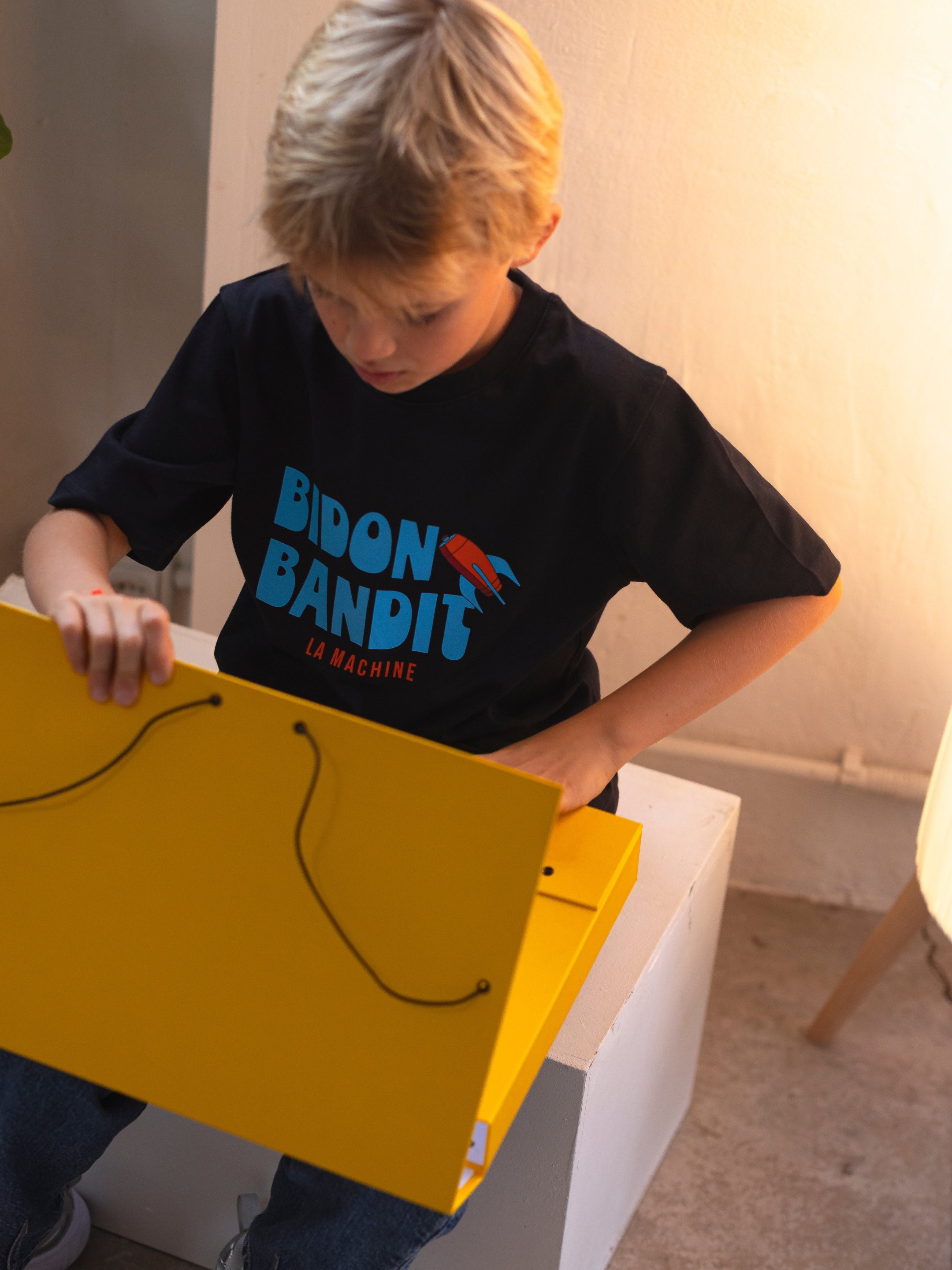 The Petit - Bidon Bandit - T-shirt by La Machine Cycle Club, shown from another angle.