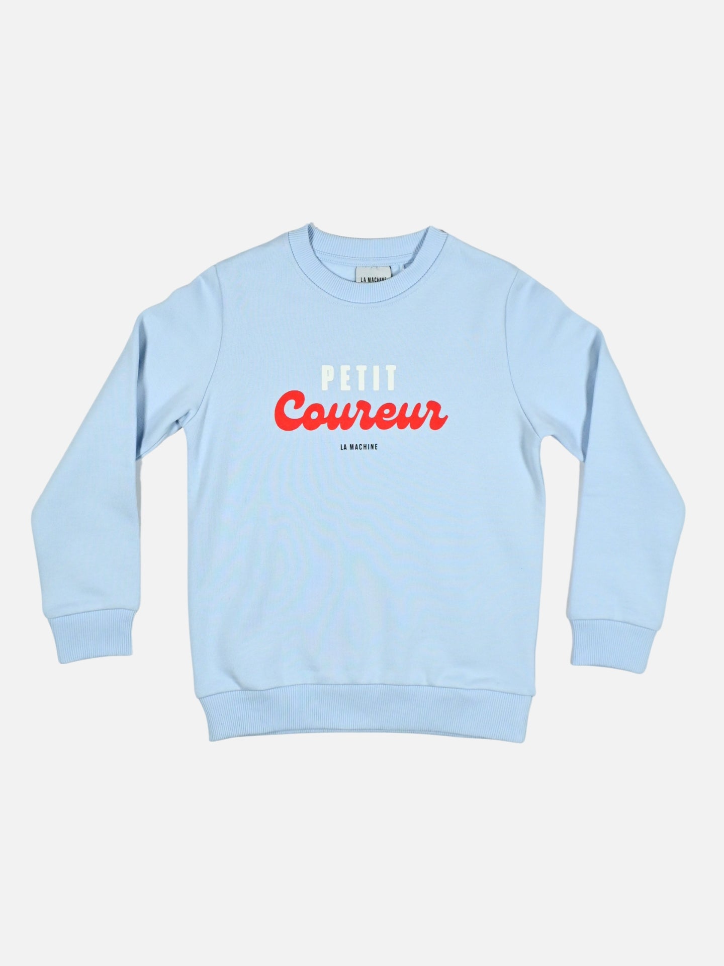 Petit Coureur kids sweatshirt by La Machine Cycle Club — premium cotton sweatshirt for young cycling fans, for little racers dreaming of the pro peloton.