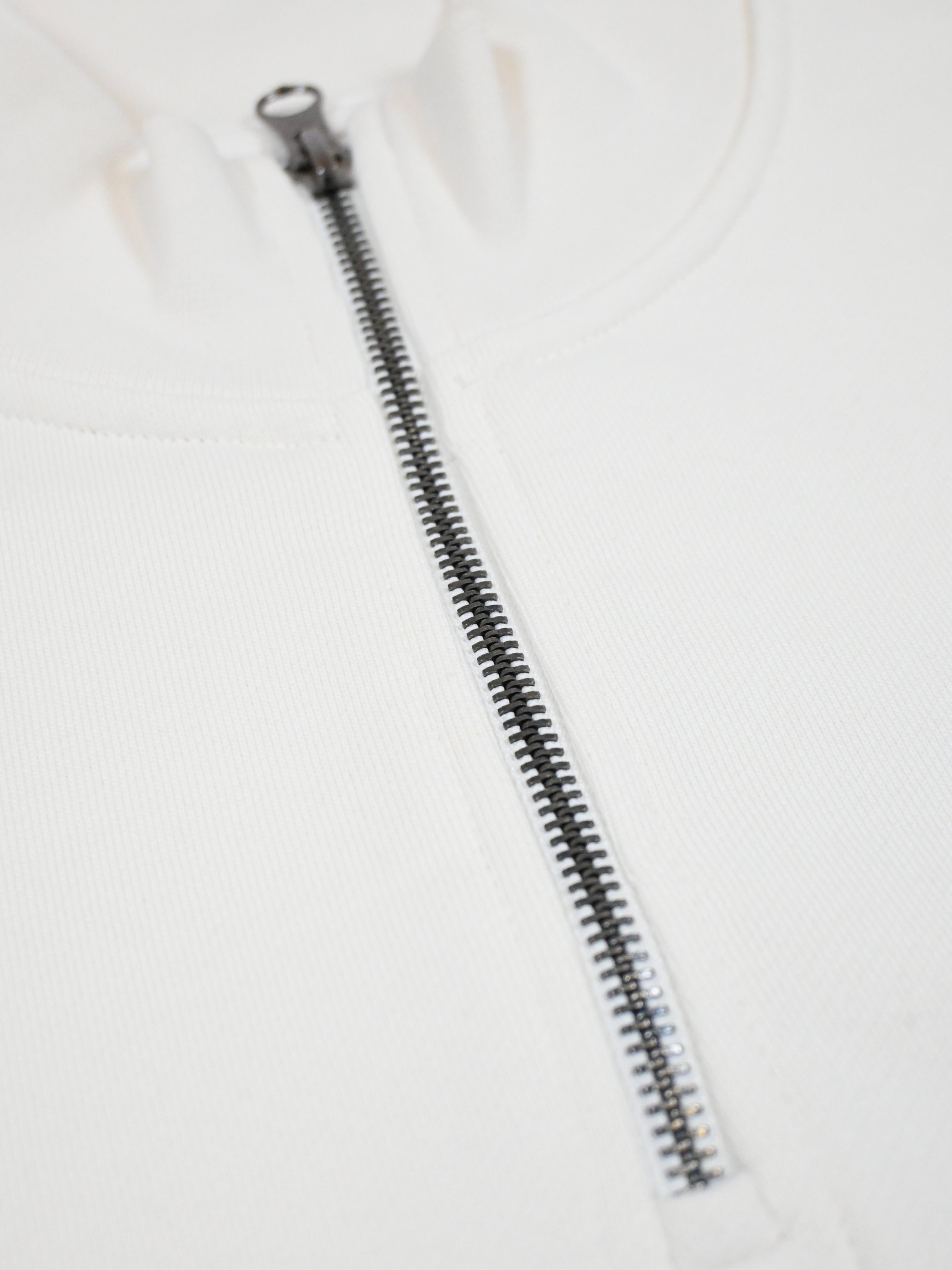 Additional view of the Vai Allez Vamos - Half Zipper - Sweatshirt - Star White by La Machine Cycle Club.