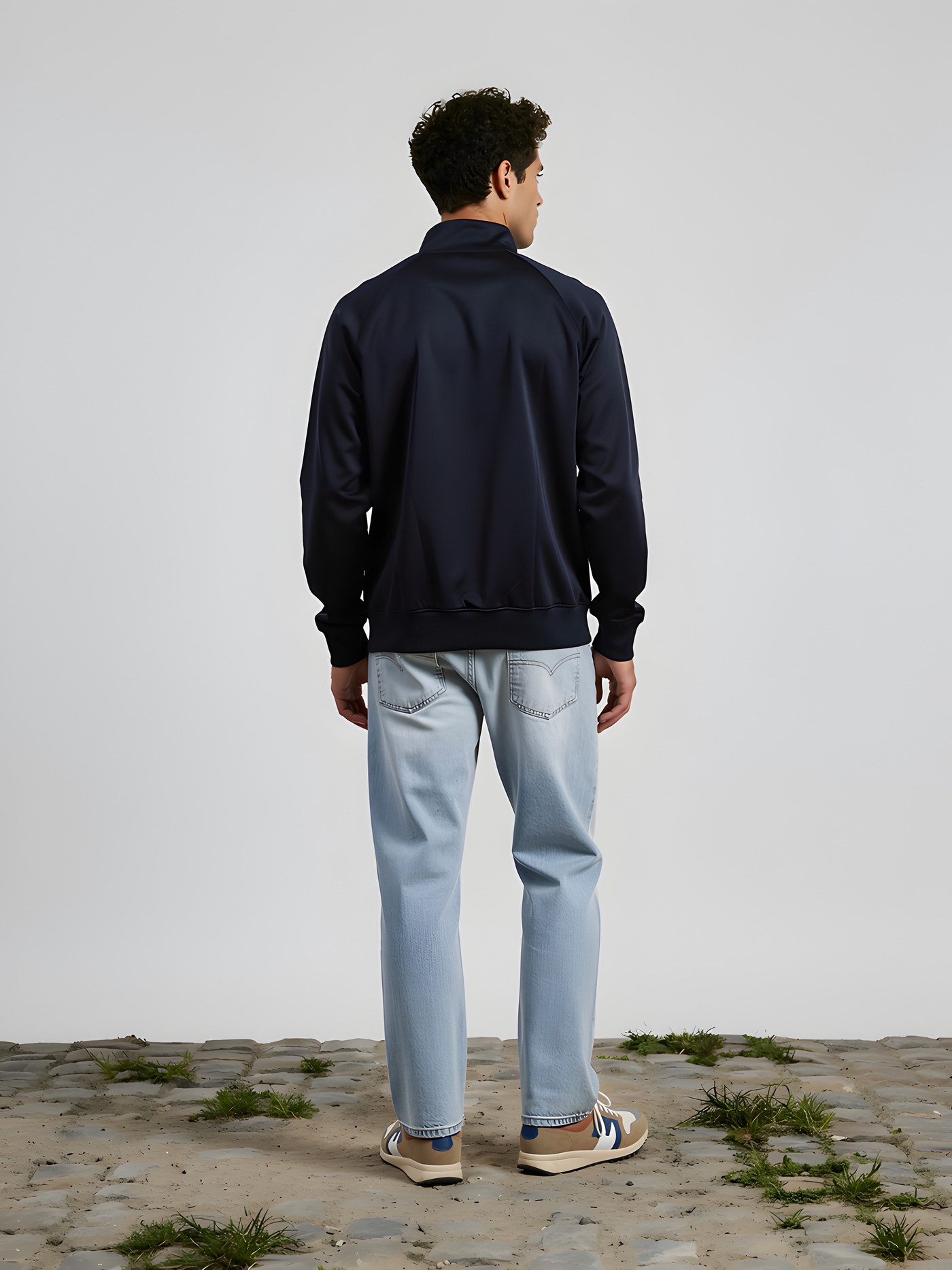 Food of Champions - Track Jacket - Dark Navy