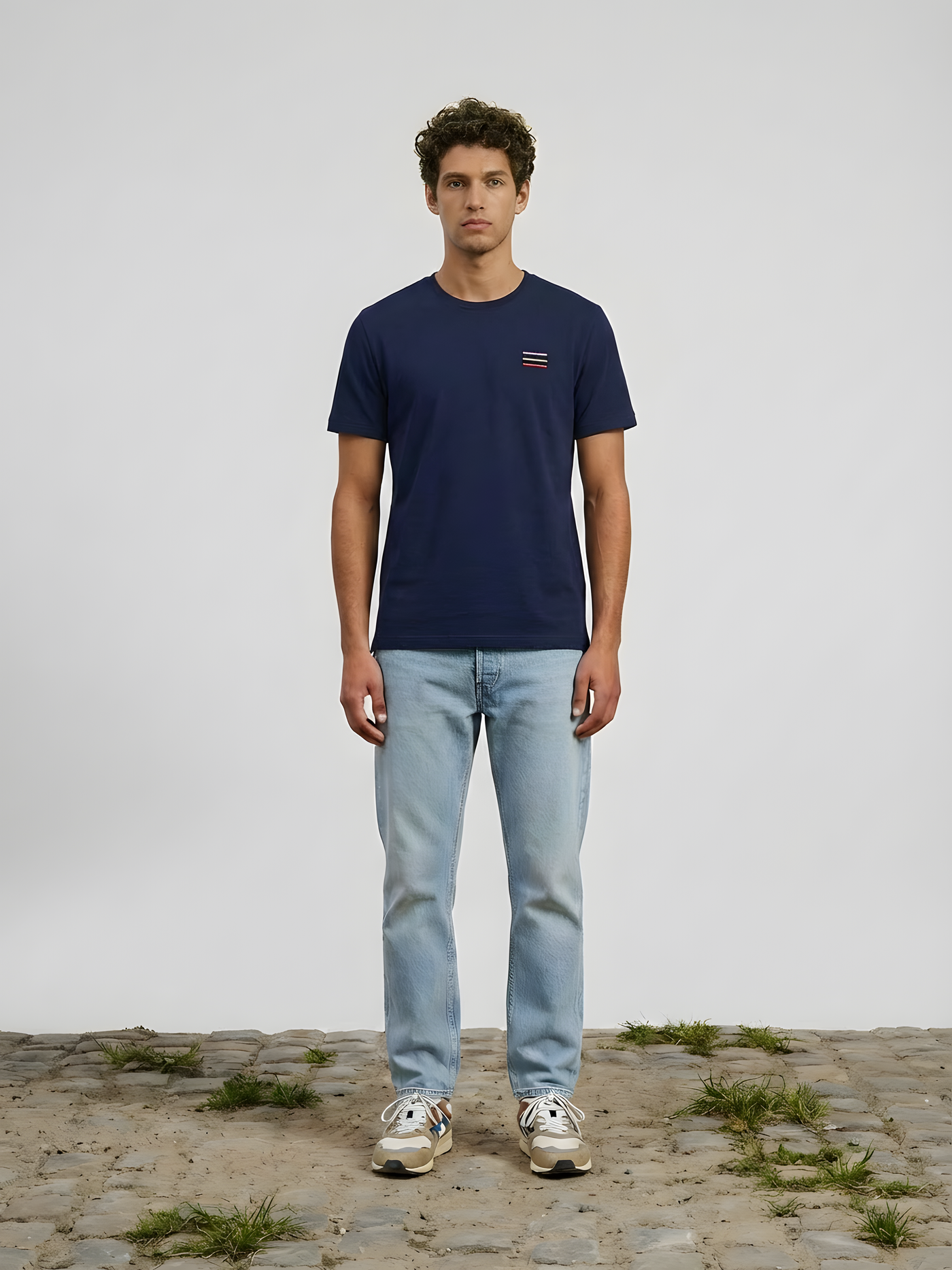 Grand Tours III stripes - Embroidered - T-shirt