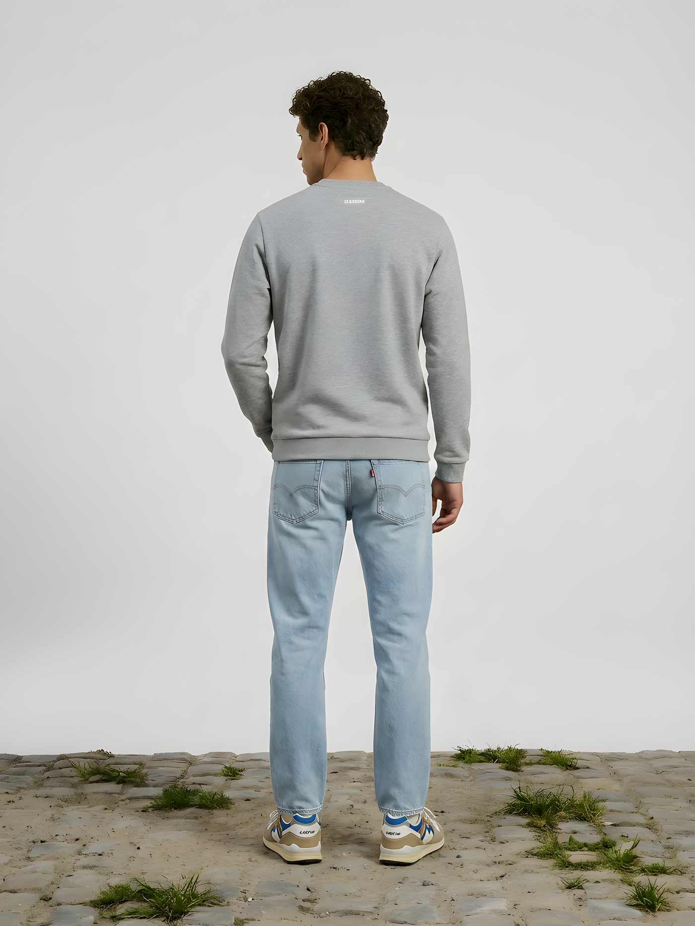 La Machine Club Line - Sweatshirt - Grey Melange