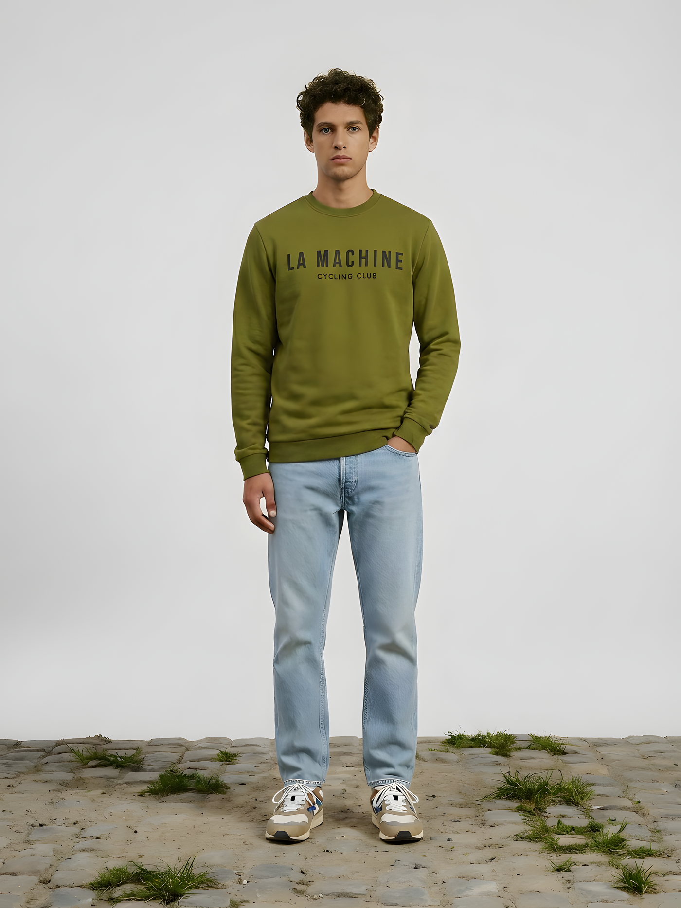 La Machine Club Line - Sweatshirt - Olive