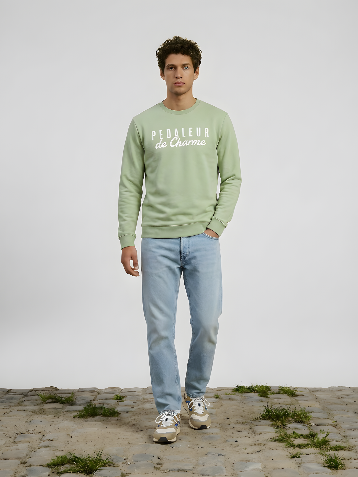 Pedaleur de Charme - Sweatshirt - Aloë