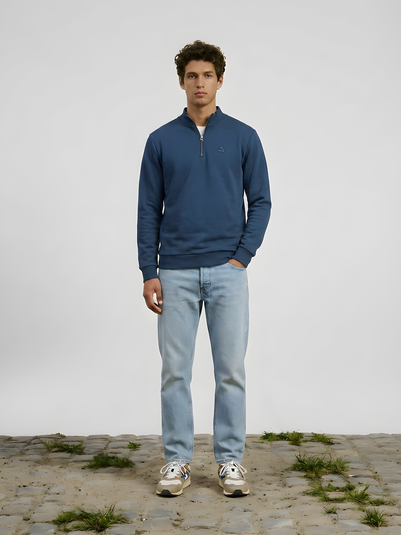 Vai Allez Vamos - Half Zipper - Sweatshirt - Sarragosa Sea