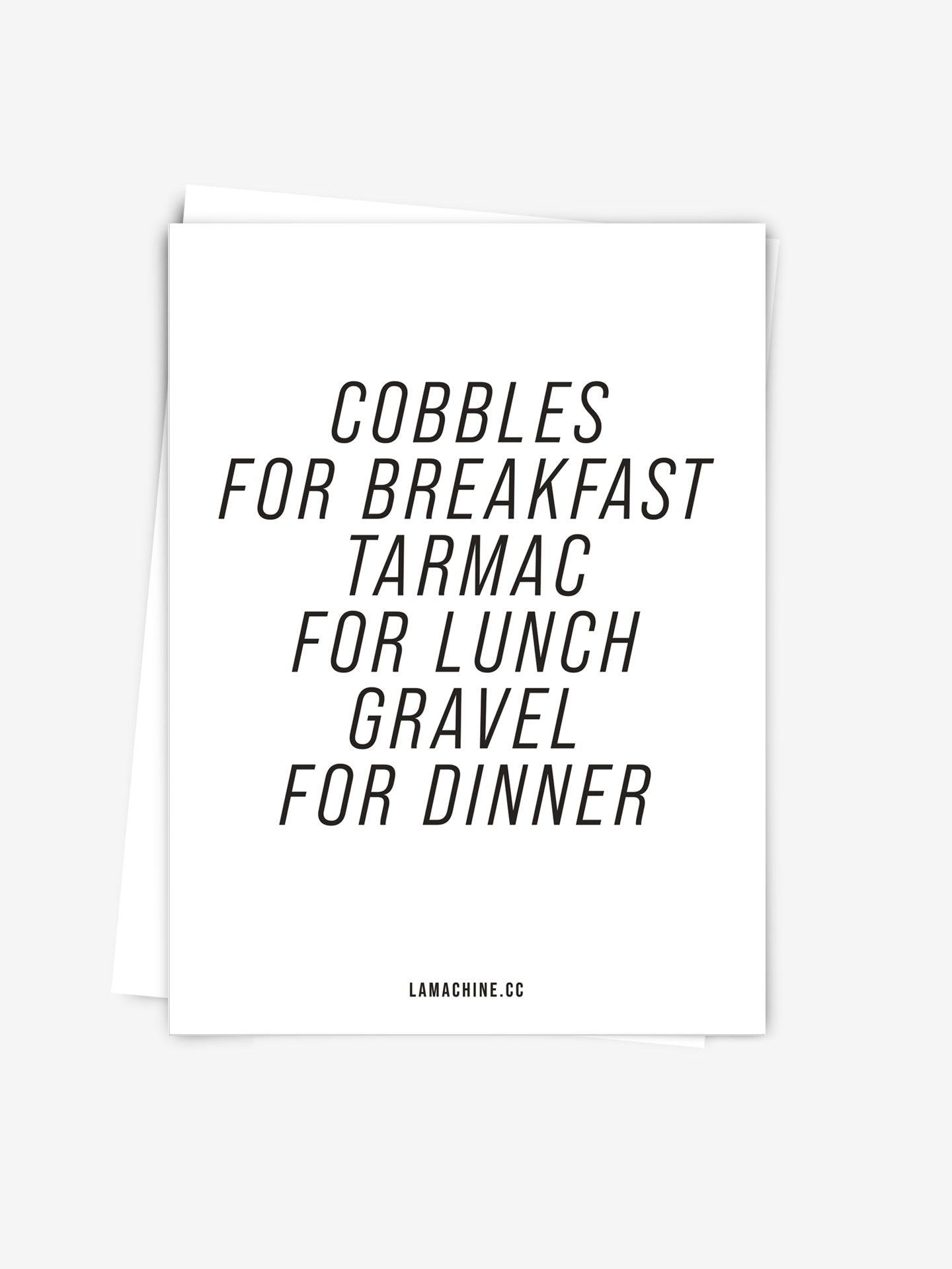 Cobbles for Breakfast - Carte postale
