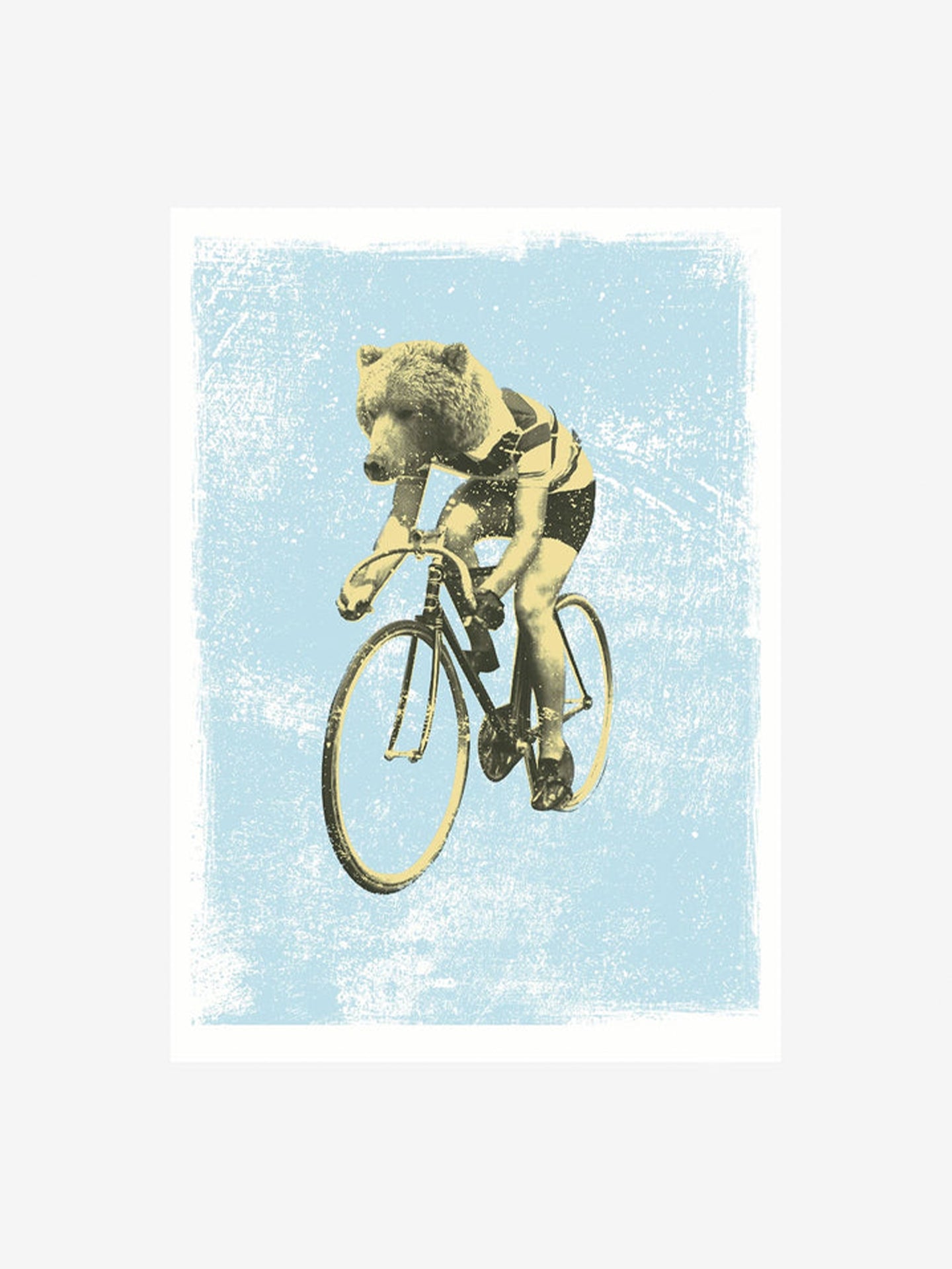 L’ours de la course - Poster - La Machine Cycle Club.